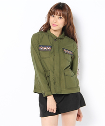DISCOAT | ﾋﾞｼﾞｭｰﾃｰﾌﾟ付ﾐﾘﾀﾘｰｺｰﾄ(ミリタリージャケット)