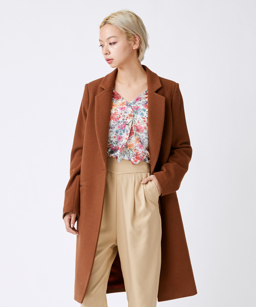 TRUNO by NOISE MAKER（トルノバイノイズメーカー）の「カシミヤ10%入りコクーンチェスターコート（その他アウター・レディース・チャコールグレー/ブラウン/グレー系その他/ベージュ系その他・FREE）」の4枚目の写真