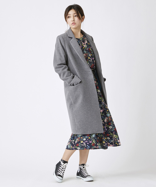 TRUNO by NOISE MAKER（トルノバイノイズメーカー）の「カシミヤ10%入りコクーンチェスターコート（その他アウター・レディース・チャコールグレー/ブラウン/グレー系その他/ベージュ系その他・FREE）」の12枚目の写真