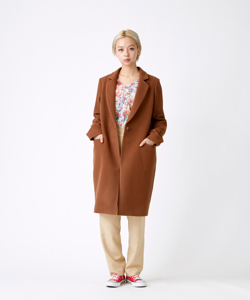 TRUNO by NOISE MAKER（トルノバイノイズメーカー）の「カシミヤ10%入りコクーンチェスターコート（その他アウター・レディース・チャコールグレー/ブラウン/グレー系その他/ベージュ系その他・FREE）」の13枚目の写真