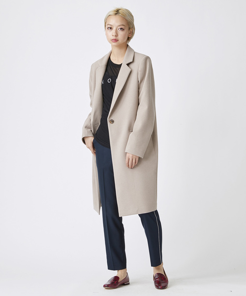 TRUNO by NOISE MAKER（トルノバイノイズメーカー）の「カシミヤ10%入りコクーンチェスターコート（その他アウター・レディース・チャコールグレー/ブラウン/グレー系その他/ベージュ系その他・FREE）」の15枚目の写真