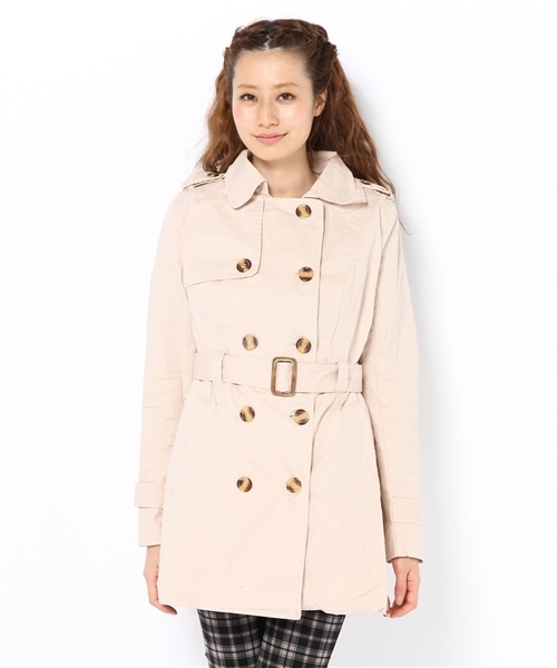 Auntie Rosa（アンティローザ）の「トレンチコート（トレンチコート・レディース・ベージュ/ナチュラル・LARGE/SMALL/MEDIUM）」の3枚目の写真