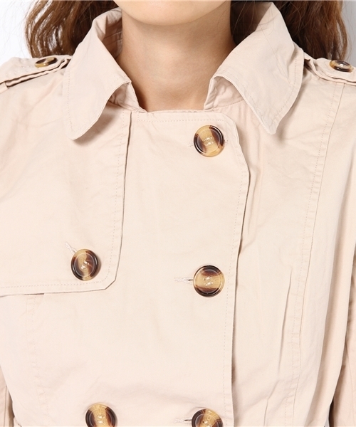 Auntie Rosa（アンティローザ）の「トレンチコート（トレンチコート・レディース・ベージュ/ナチュラル・LARGE/SMALL/MEDIUM）」の7枚目の写真