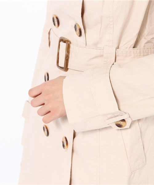 Auntie Rosa（アンティローザ）の「トレンチコート（トレンチコート・レディース・ベージュ/ナチュラル・LARGE/SMALL/MEDIUM）」の8枚目の写真