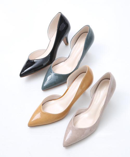 Au BANNISTER（オゥバニスター）の「50mmポインテッドセパレートパンプス（パンプス・レディース・ブラック/ベージュ/イエロー/カーキ・34/35/36/37/38/39/40）」の8枚目の写真