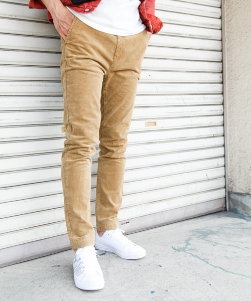 BAYFLOW（ベイフロー）の「コーデュロイスリムパンツ 18AW（その他パンツ・メンズ・ブラック/ベージュ/カーキ・SMALL/MEDIUM/LARGE/X-LARGE）」の3枚目の写真