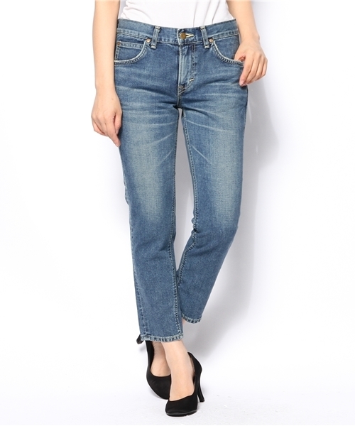 NANO universe（ナノユニバース）の「Lee/NU別注 テーパードスリム   デニムパンツ（デニムパンツ・レディース・インディゴブルー/ホワイト/ブラック・X-SMALL/SMALL/MEDIUM）」の12枚目の写真