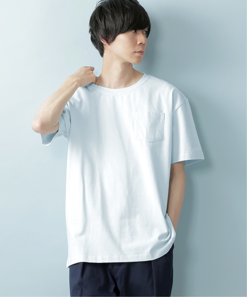 MONO-MART（モノマート）の「ヘビーウェイト ビッグシルエット USAコットン プルオーバー 無地T トップス Tシャツ (1/2 sleeve)（Tシャツ/カットソー・メンズ・ブラック/オリーブ/グレー/ホワイト/ネイビー/ピンク/ラベンダー/サックスブルー/グリーン/ワイン/ベージュ系その他/チャコール/ブルー系その他/パープル/イエロー系その他/ダークブラウン/グリーン系その他・L/M/XL）」の11枚目の写真