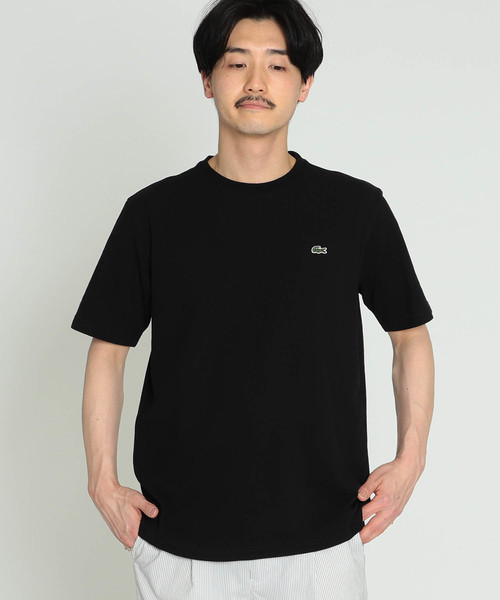 LACOSTE(ラコステ)の「LACOSTE / 鹿の子クルーネックTシャツ(Tシャツ/カットソー・メンズ・ホワイト/ブラック/ネイビー・4/3/5)」の2枚目の写真