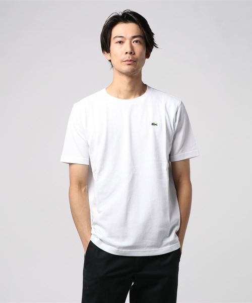 LACOSTE(ラコステ)の「LACOSTE / 鹿の子クルーネックTシャツ(Tシャツ/カットソー・メンズ・ホワイト/ブラック/ネイビー・4/3/5)」の9枚目の写真