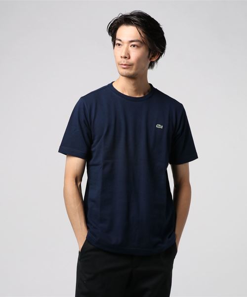 LACOSTE(ラコステ)の「LACOSTE / 鹿の子クルーネックTシャツ(Tシャツ/カットソー・メンズ・ホワイト/ブラック/ネイビー・4/3/5)」の7枚目の写真