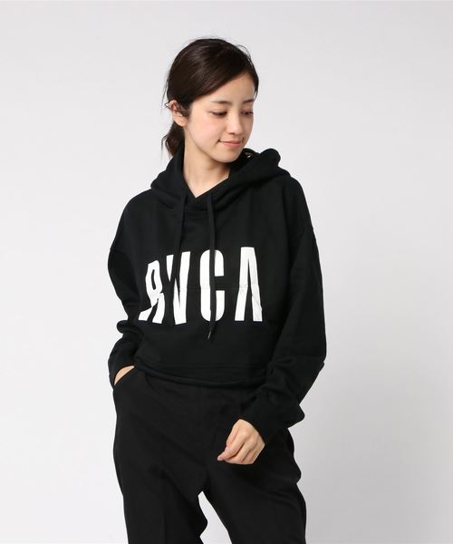 RVCA(ルーカ)の「【RVCA/ルーカ】FRESHMAN PULLOVER カットオフロゴプリントプルオーバーパーカー(パーカー・レディース・ホワイト/ブラック/杢グレー・SMALL/X-SMALL)」の7枚目の写真