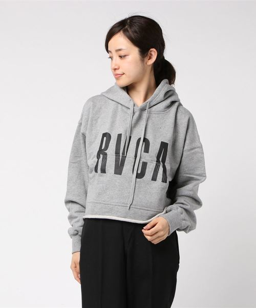 RVCA(ルーカ)の「【RVCA/ルーカ】FRESHMAN PULLOVER カットオフロゴプリントプルオーバーパーカー(パーカー・レディース・ホワイト/ブラック/杢グレー・SMALL/X-SMALL)」の8枚目の写真