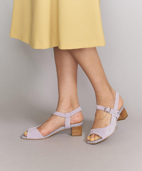 BEAUTY&YOUTH UNITED ARROWS(ビューティーアンドユースユナイテッドアローズ)の「BY スエードカーブストラップサンダル о(サンダル・レディース・ライトグレー/ブラック・37h/37/35h/36h/36)」の10枚目の写真