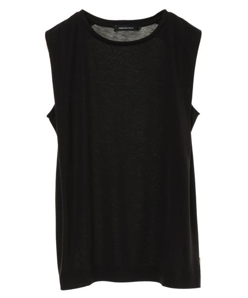 AMERICAN HOLIC（アメリカンホリック）の「バックタックノースリーブプルオーバー（Tシャツ/カットソー・レディース・ブラック/ブラウン/オフホワイト/モカ・M/L）」の6枚目の写真