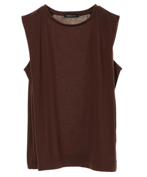 AMERICAN HOLIC（アメリカンホリック）の「バックタックノースリーブプルオーバー（Tシャツ/カットソー・レディース・ブラック/ブラウン/オフホワイト/モカ・M/L）」の8枚目の写真