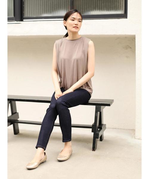 AMERICAN HOLIC（アメリカンホリック）の「バックタックノースリーブプルオーバー（Tシャツ/カットソー・レディース・ブラック/ブラウン/オフホワイト/モカ・M/L）」の9枚目の写真