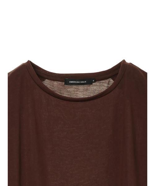 AMERICAN HOLIC（アメリカンホリック）の「バックタックノースリーブプルオーバー（Tシャツ/カットソー・レディース・ブラック/ブラウン/オフホワイト/モカ・M/L）」の19枚目の写真