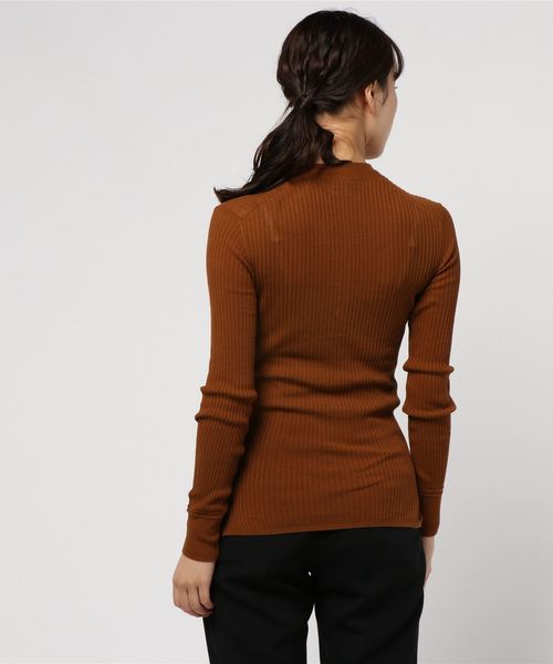 IENA LA BOUCLE(イエナラブークル)の「IENA LA BOUCLE laspalmas タイ付きヘンリーネックニット◆(ニット/セーター・レディース・ベージュ/ネイビー/ブラウン/ピンク・FREE)」の7枚目の写真