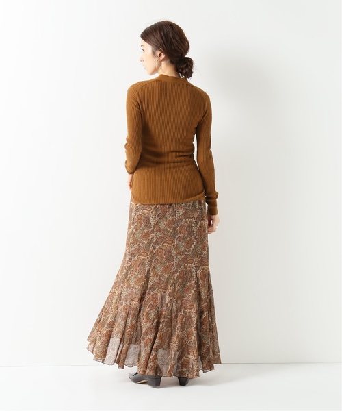 IENA LA BOUCLE(イエナラブークル)の「IENA LA BOUCLE laspalmas タイ付きヘンリーネックニット◆(ニット/セーター・レディース・ベージュ/ネイビー/ブラウン/ピンク・FREE)」の12枚目の写真