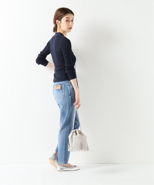 IENA LA BOUCLE(イエナラブークル)の「IENA LA BOUCLE laspalmas タイ付きヘンリーネックニット◆(ニット/セーター・レディース・ベージュ/ネイビー/ブラウン/ピンク・FREE)」の16枚目の写真