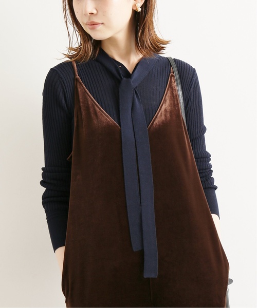 IENA LA BOUCLE(イエナラブークル)の「IENA LA BOUCLE laspalmas タイ付きヘンリーネックニット◆(ニット/セーター・レディース・ベージュ/ネイビー/ブラウン/ピンク・FREE)」の20枚目の写真