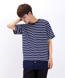 WEGO | WEGO/シャツレイヤーボーダーTシャツ(Tシャツ/カットソー)