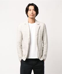 【Bl】スラブ裏毛テーラードジャケット