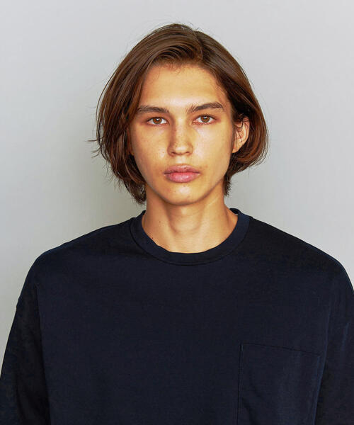 BEAUTY&YOUTH UNITED ARROWS(ビューティーアンドユースユナイテッドアローズ)の「BY クリア ポンチ ワイドフォルム Tシャツ -MADE IN JAPAN-(Tシャツ/カットソー・メンズ・オリーブ/ホワイト/ネイビー/ライトグレー/コバルトブルー・X-LARGE/LARGE/SMALL/MEDIUM)」の16枚目の写真