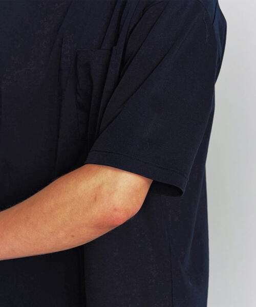 BEAUTY&YOUTH UNITED ARROWS(ビューティーアンドユースユナイテッドアローズ)の「BY クリア ポンチ ワイドフォルム Tシャツ -MADE IN JAPAN-(Tシャツ/カットソー・メンズ・オリーブ/ホワイト/ネイビー/ライトグレー/コバルトブルー・X-LARGE/LARGE/SMALL/MEDIUM)」の17枚目の写真