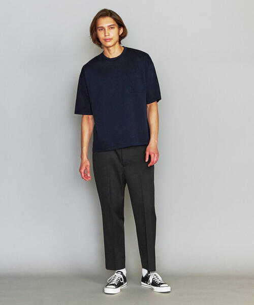 BEAUTY&YOUTH UNITED ARROWS(ビューティーアンドユースユナイテッドアローズ)の「BY クリア ポンチ ワイドフォルム Tシャツ -MADE IN JAPAN-(Tシャツ/カットソー・メンズ・オリーブ/ホワイト/ネイビー/ライトグレー/コバルトブルー・X-LARGE/LARGE/SMALL/MEDIUM)」の10枚目の写真