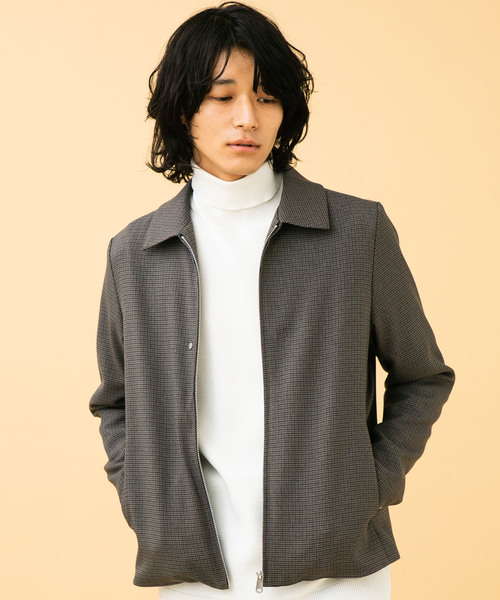 STUDIOUS(ステュディオス)の「【STUDIOUS】ウールライクサージ ジップブルゾン(ブルゾン・メンズ・ベージュ/ブラック/グレー・1/2/3)」の17枚目の写真