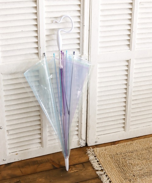 BAYFLOW（ベイフロー）の「【Evereon】[錆びにくく長く使える!]カラフル傘60cm（長傘・レディース・ホワイト/ブルー/その他1/ブラック/オフホワイト・0）」の5枚目の写真