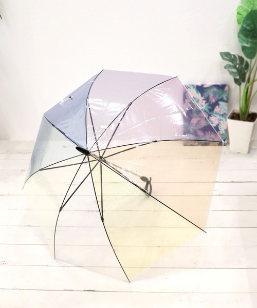 BAYFLOW（ベイフロー）の「【Evereon】[錆びにくく長く使える!]カラフル傘60cm（長傘・レディース・ホワイト/ブルー/その他1/ブラック/オフホワイト・0）」の3枚目の写真