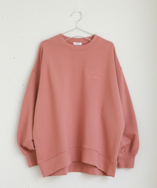 LOWRYS FARM（ローリーズファーム）の「シンプルロゴウラケプルオーバー　860115（スウェット・レディース・アイボリー/ブラック/ブラウン/スモークピンク/ベージュ/ミント・FREE）」の6枚目の写真