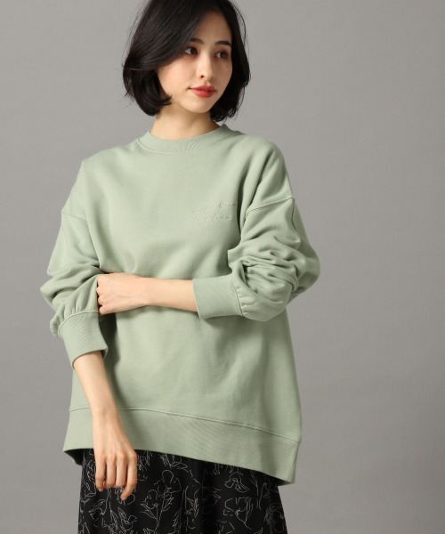 LOWRYS FARM（ローリーズファーム）の「シンプルロゴウラケプルオーバー　860115（スウェット・レディース・アイボリー/ブラック/ブラウン/スモークピンク/ベージュ/ミント・FREE）」の5枚目の写真