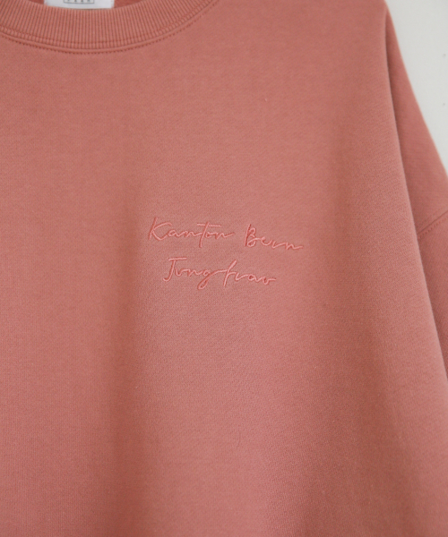 LOWRYS FARM（ローリーズファーム）の「シンプルロゴウラケプルオーバー　860115（スウェット・レディース・アイボリー/ブラック/ブラウン/スモークピンク/ベージュ/ミント・FREE）」の8枚目の写真