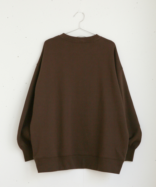 LOWRYS FARM（ローリーズファーム）の「シンプルロゴウラケプルオーバー　860115（スウェット・レディース・アイボリー/ブラック/ブラウン/スモークピンク/ベージュ/ミント・FREE）」の13枚目の写真