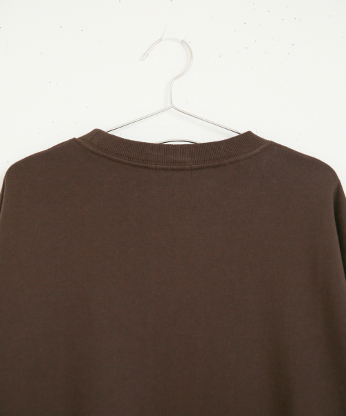 LOWRYS FARM（ローリーズファーム）の「シンプルロゴウラケプルオーバー　860115（スウェット・レディース・アイボリー/ブラック/ブラウン/スモークピンク/ベージュ/ミント・FREE）」の12枚目の写真