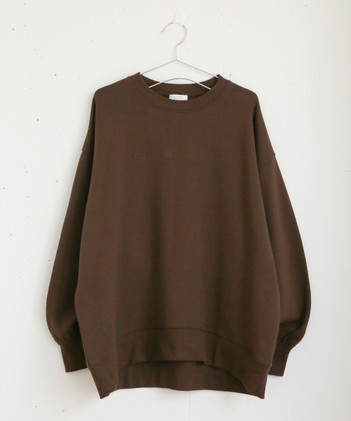 LOWRYS FARM（ローリーズファーム）の「シンプルロゴウラケプルオーバー　860115（スウェット・レディース・アイボリー/ブラック/ブラウン/スモークピンク/ベージュ/ミント・FREE）」の19枚目の写真