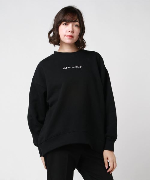 LOWRYS FARM（ローリーズファーム）の「シンプルロゴウラケプルオーバー　860115（スウェット・レディース・アイボリー/ブラック/ブラウン/スモークピンク/ベージュ/ミント・FREE）」の21枚目の写真