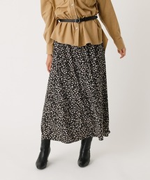 AZUL by moussy | LEOPARD NARROW SKIRT/レオパードナロースカート(スカート)