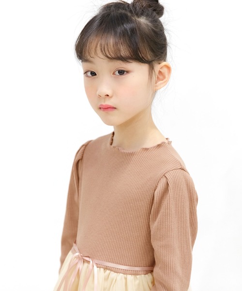 Bee des Bee（ビーデスビー）の「ドッキングワンピース（ワンピース・キッズ・ラベンダー/ライトグレー/ブルー系その他/ブラック/ダークブラウン/ブラック×ベージュ/ローズ/アイボリー/グレー系その他/ブラック系その他/ホワイト系その他/ホワイト系その他2・110cm/100cm/120cm/130cm/140cm/150cm）」の13枚目の写真