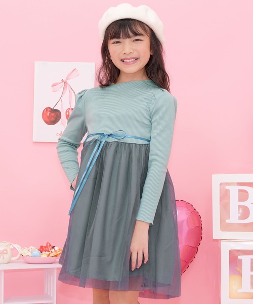 Bee des Bee（ビーデスビー）の「ドッキングワンピース（ワンピース・キッズ・ラベンダー/ライトグレー/ブルー系その他/ブラック/ダークブラウン/ブラック×ベージュ/ローズ/アイボリー/グレー系その他/ブラック系その他/ホワイト系その他/ホワイト系その他2・110cm/100cm/120cm/130cm/140cm/150cm）」の22枚目の写真