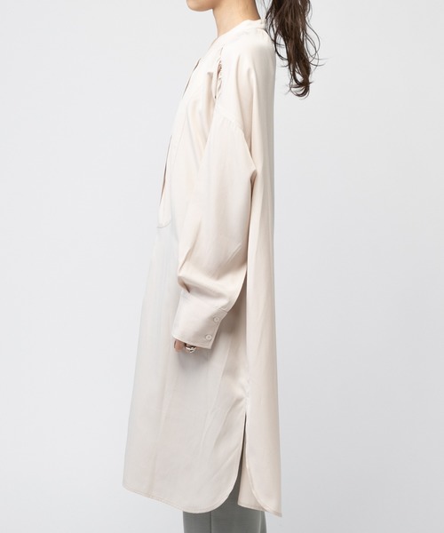 mystic(ミスティック)の「ロングBIGシャツ(シャツ/ブラウス・レディース・ホワイト/ベージュ/グリーン・FREE)」の11枚目の写真