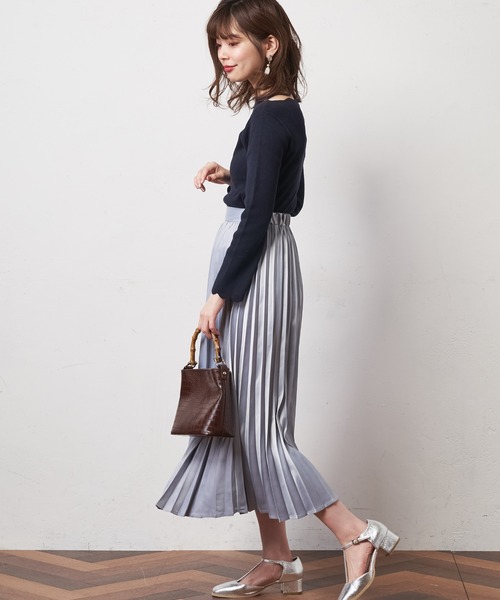 natural couture（ナチュラルクチュール）の「上品サテンプリーツ