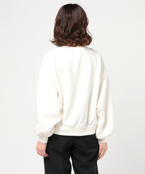 WEGO（ウィゴー）の「WEGO/カラービッグシルエットショートスウェット（スウェット・レディース・ブルー/ベージュ/ホワイト/イエロー・FREE）」の22枚目の写真