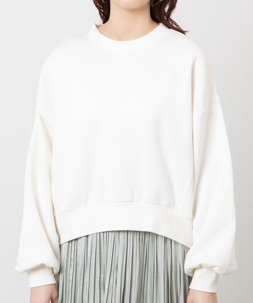 WEGO（ウィゴー）の「WEGO/カラービッグシルエットショートスウェット（スウェット・レディース・ブルー/ベージュ/ホワイト/イエロー・FREE）」の16枚目の写真