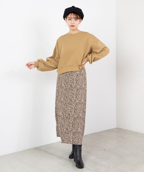 WEGO（ウィゴー）の「WEGO/カラービッグシルエットショートスウェット（スウェット・レディース・ブルー/ベージュ/ホワイト/イエロー・FREE）」の15枚目の写真