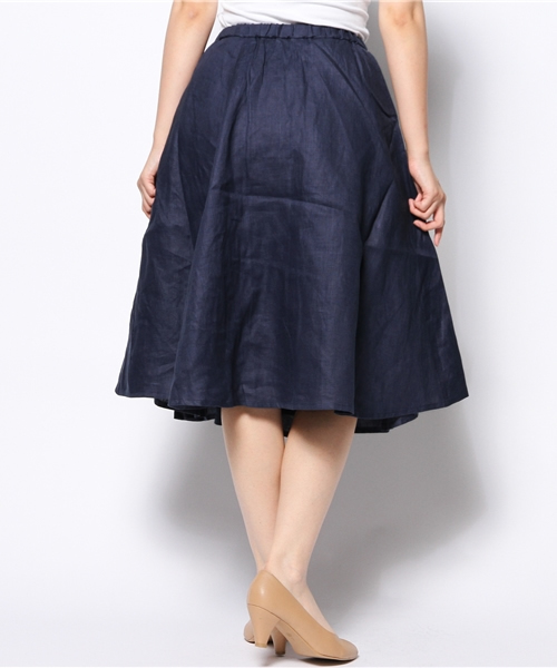 CIAOPANIC（チャオパニック）の「【Ciaopanic】セミロングフレアSK（スカート・レディース・イエロー/カーキ/ネイビー・FREE）」の5枚目の写真